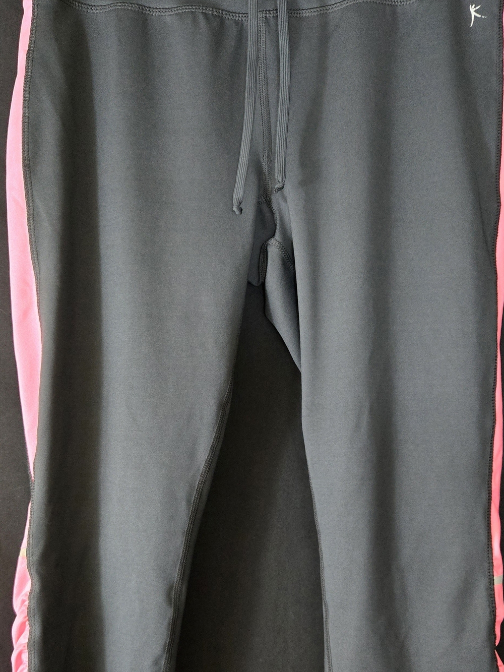 Danskin Gray Sweatpants with Pink Side Stripes